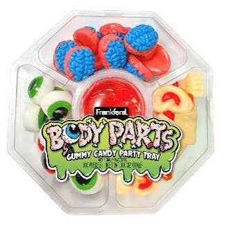 Body Parts Gummy Candy Party Tray, 14oz