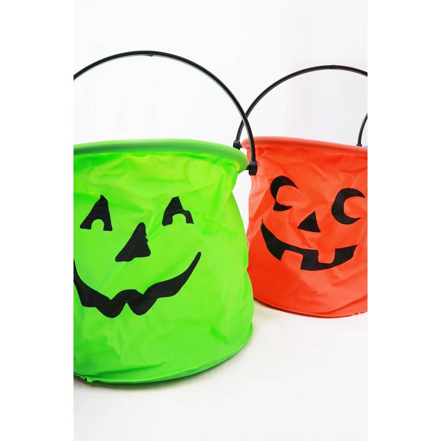 Collapsible Halloween Assorted Color Face Basket