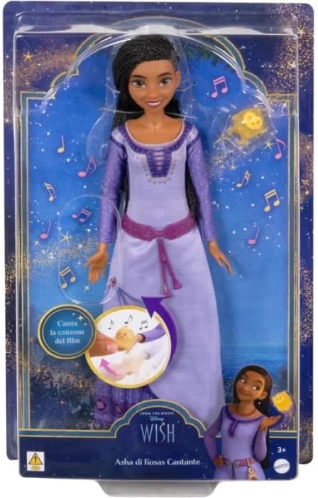 Mattel Disney Wish Asha by Rosas Singer Doll