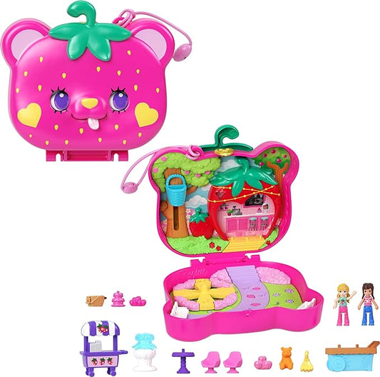 Polly Pocket Dolls & Playset, Straw-Beary Patch Compact