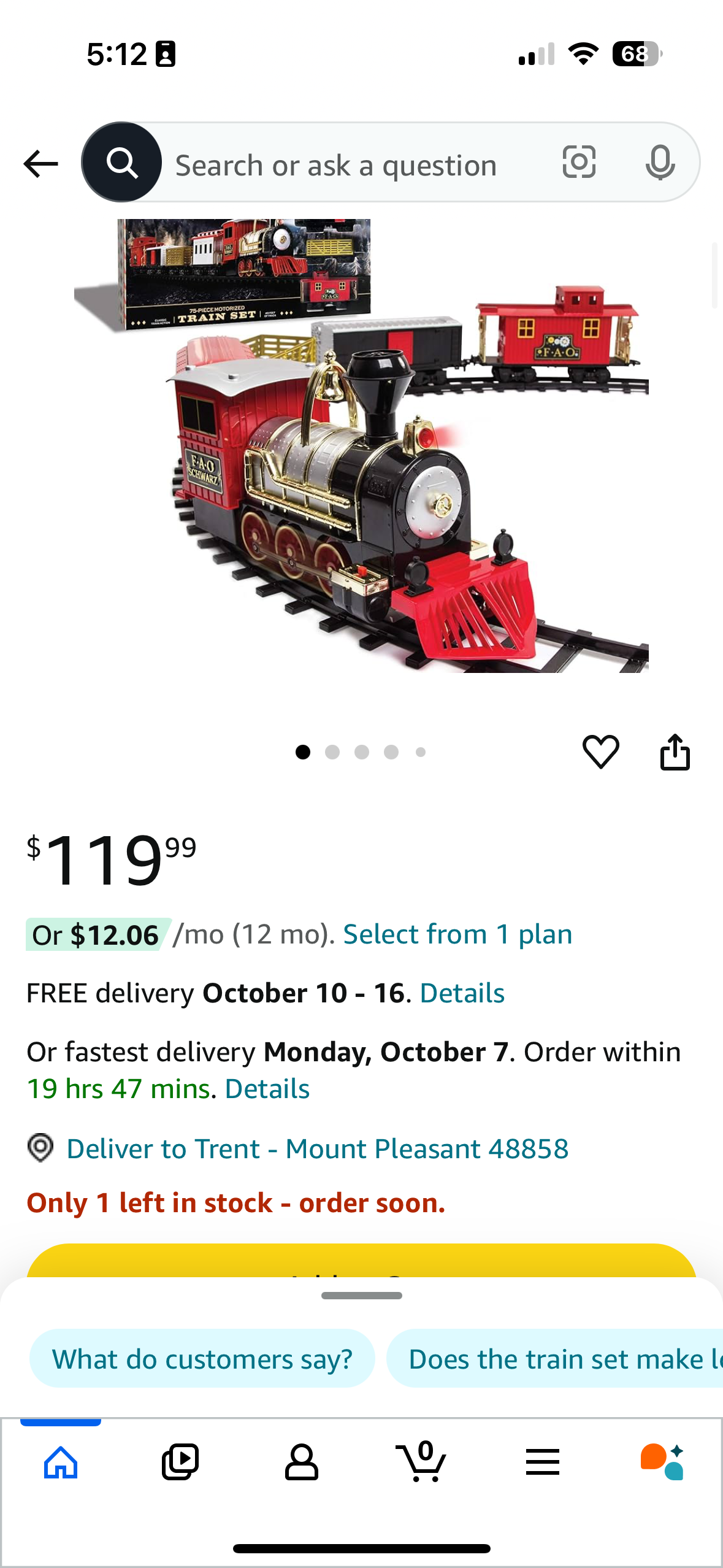 FAO Schwartz Train Set