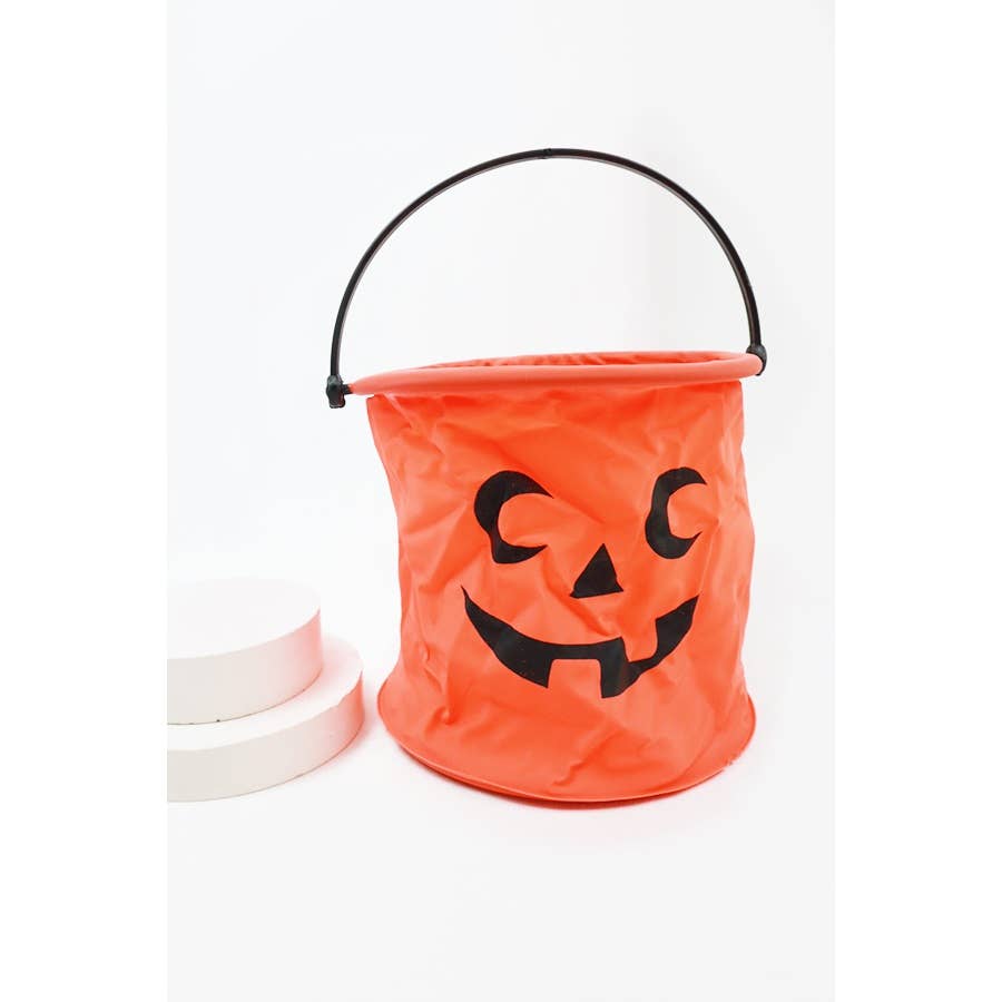 Collapsible Halloween Assorted Color Face Basket