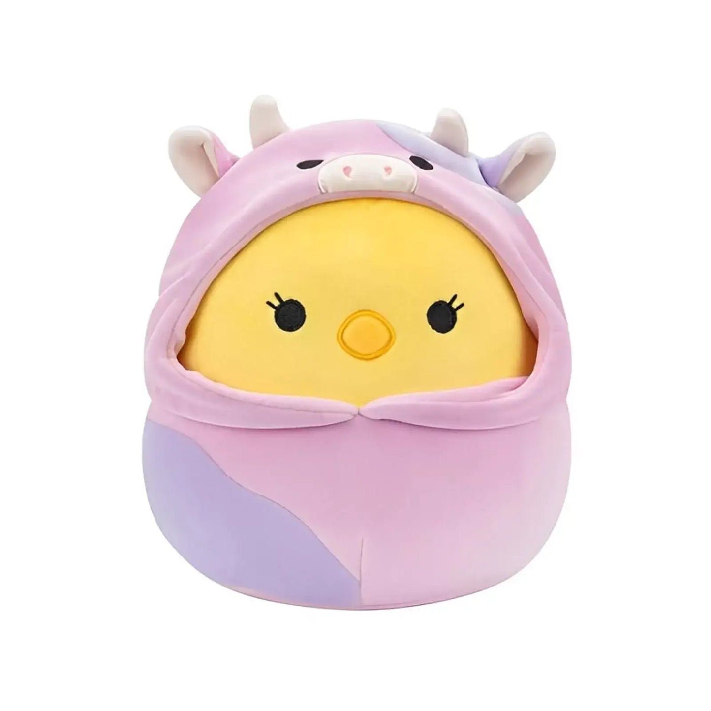 Squishmallow Easter Plush Toy 8" Aimee Chick Cow Costume